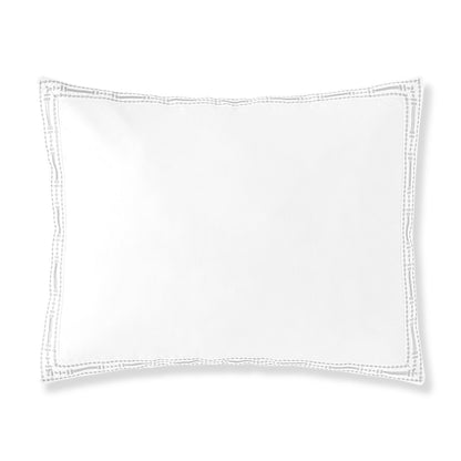 Memória 400TC Giza 94 Egyptian cotton embroidered boudoir sham with elegant border design