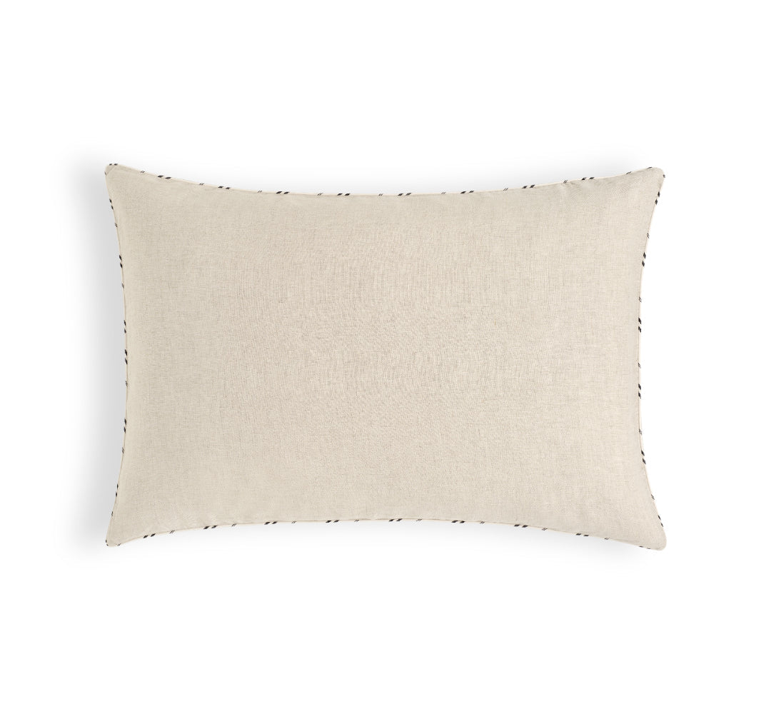 Natura Linen Sham Pair with contrasting piping – breathable linen