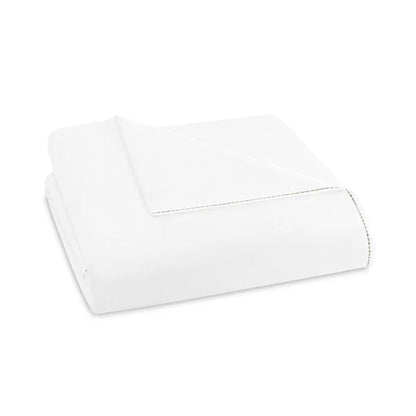 Nirvana Duvet Cover Set in cotton-cupro with multicolored satin stitch