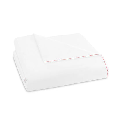 Nirvana Duvet Cover Set in cotton-cupro with multicolored satin stitch