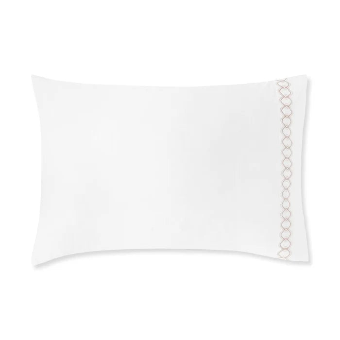 Ornato Pillowcase Pair with Flanges – Embroidered