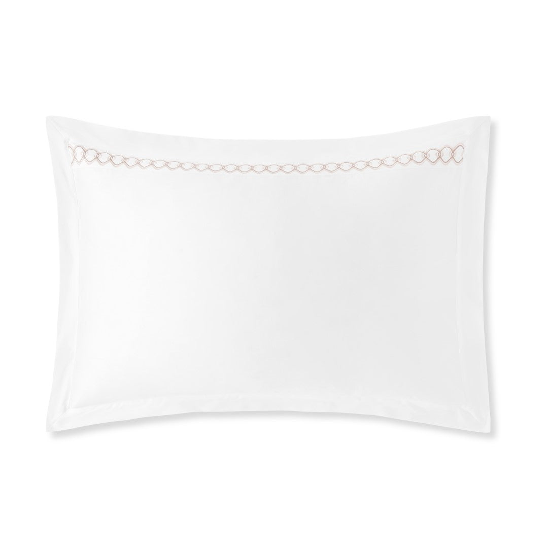 Ornato Pillowcase Pair with Flanges – Embroidered
