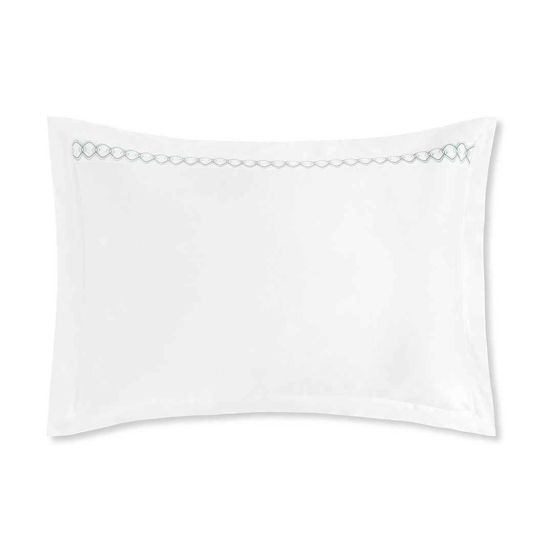Ornato Pillowcase Pair with Flanges – Embroidered