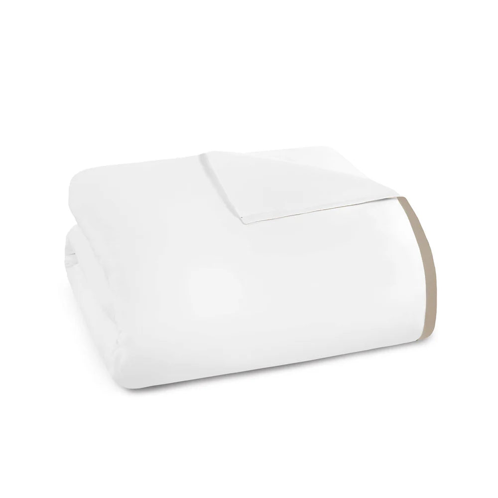 Prado Duvet Cover Set in luxurious 430TC Egyptian Cotton, elegant border