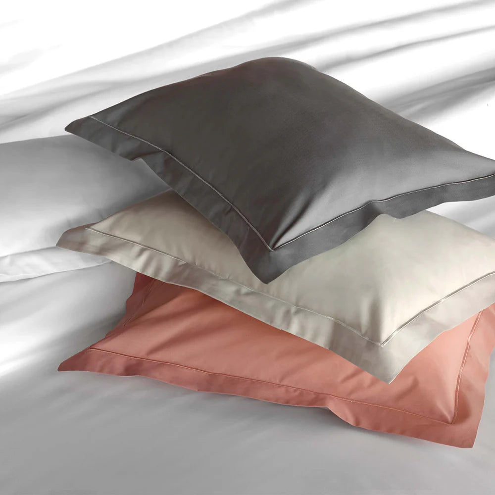 Fresco Pillowcase Pair in 400TC Egyptian Cotton percale with flange