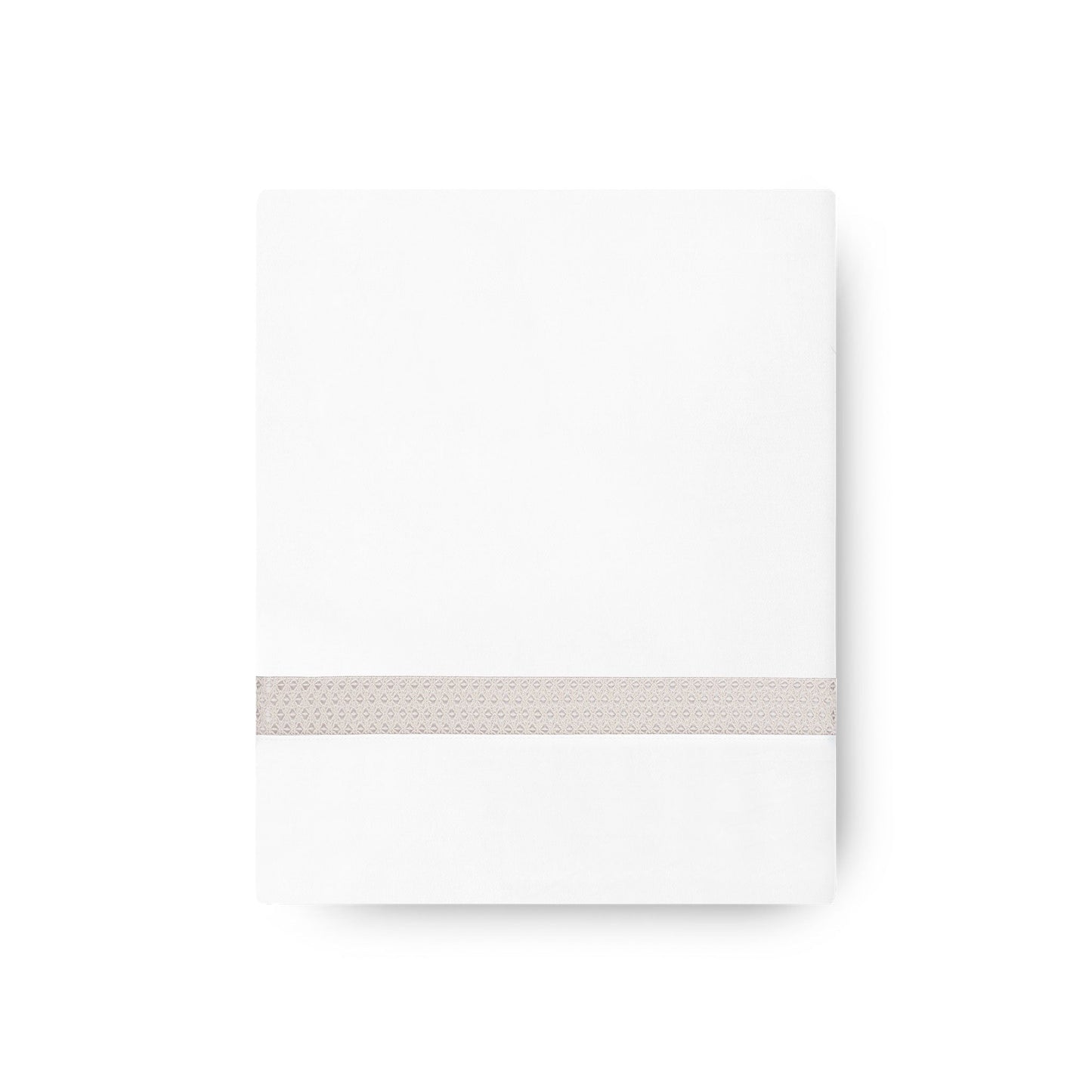 Sónia Flat Sheet Set with lace hem and hemstitch details – elegant cotton