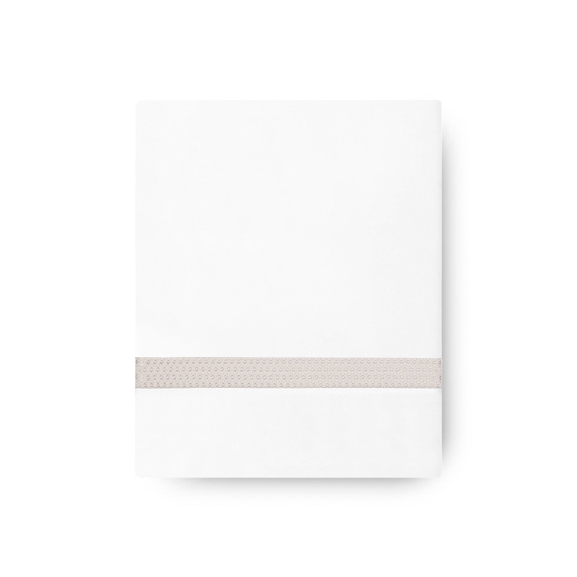 Sónia Flat Sheet Set with lace hem and hemstitch details – elegant cotton
