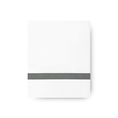 Sónia Flat Sheet Set with lace hem and hemstitch details – elegant cotton