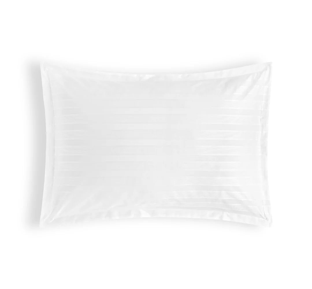 White Senda flanged pillowcase, 400TC Egyptian Cotton, Portugal

