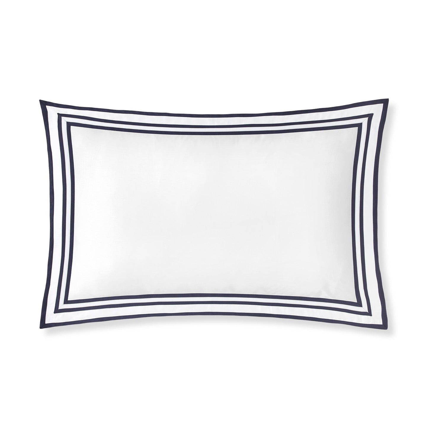 Sonata Pillowcase Pair with flanges and triple ribbon detail