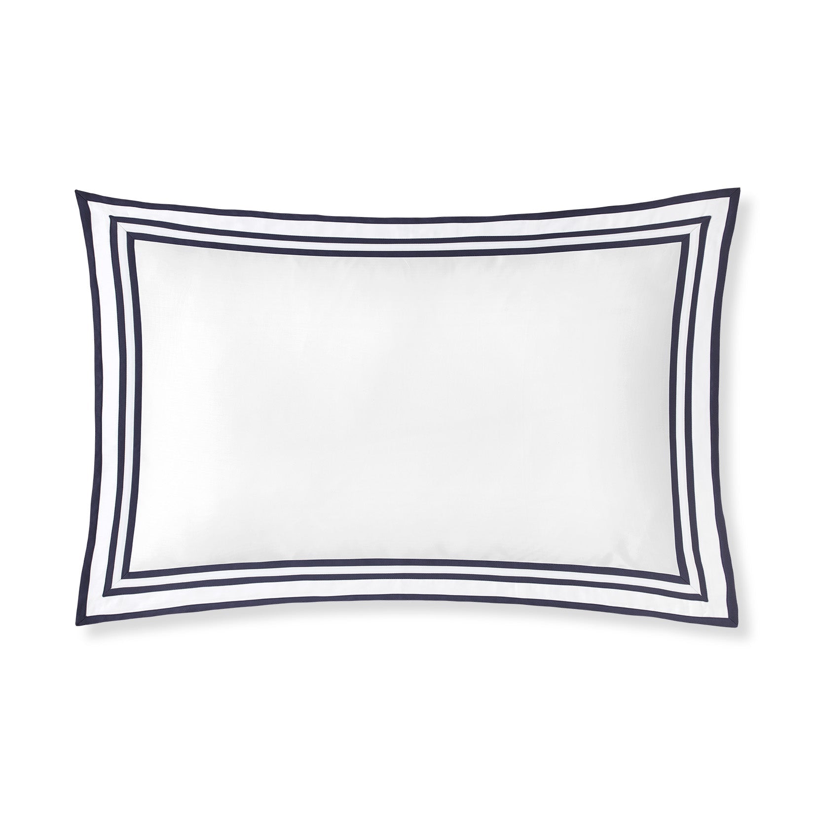 Sonata Pillowcase Pair with flanges and triple ribbon detail