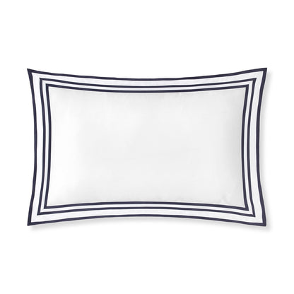Sonata Pillowcase Pair with flanges and triple ribbon detail