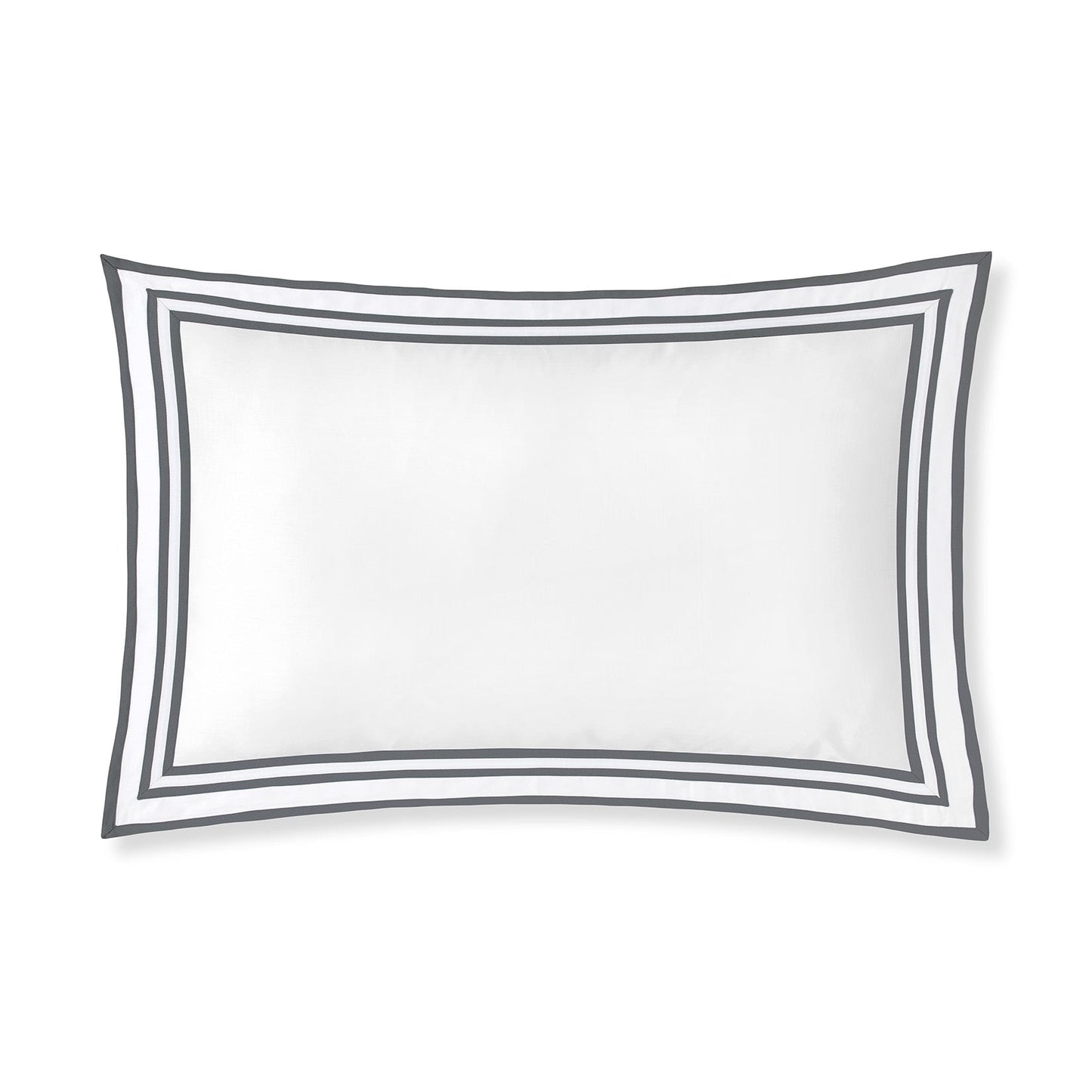 Sonata Pillowcase Pair with flanges and triple ribbon detail