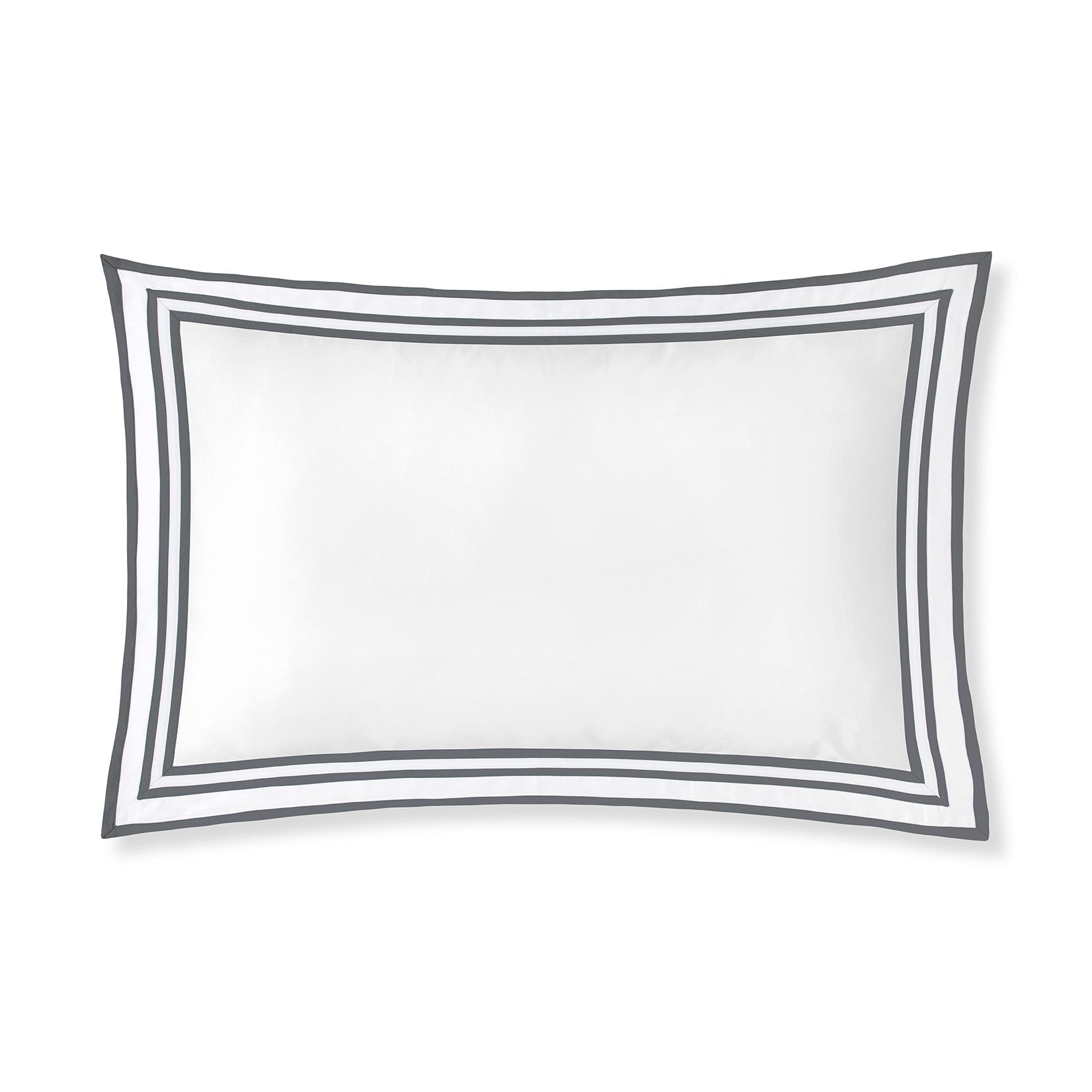 Sonata Pillowcase Pair with flanges and triple ribbon detail