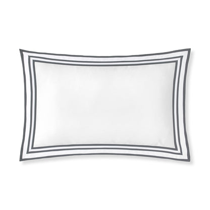Sonata Pillowcase Pair with flanges and triple ribbon detail