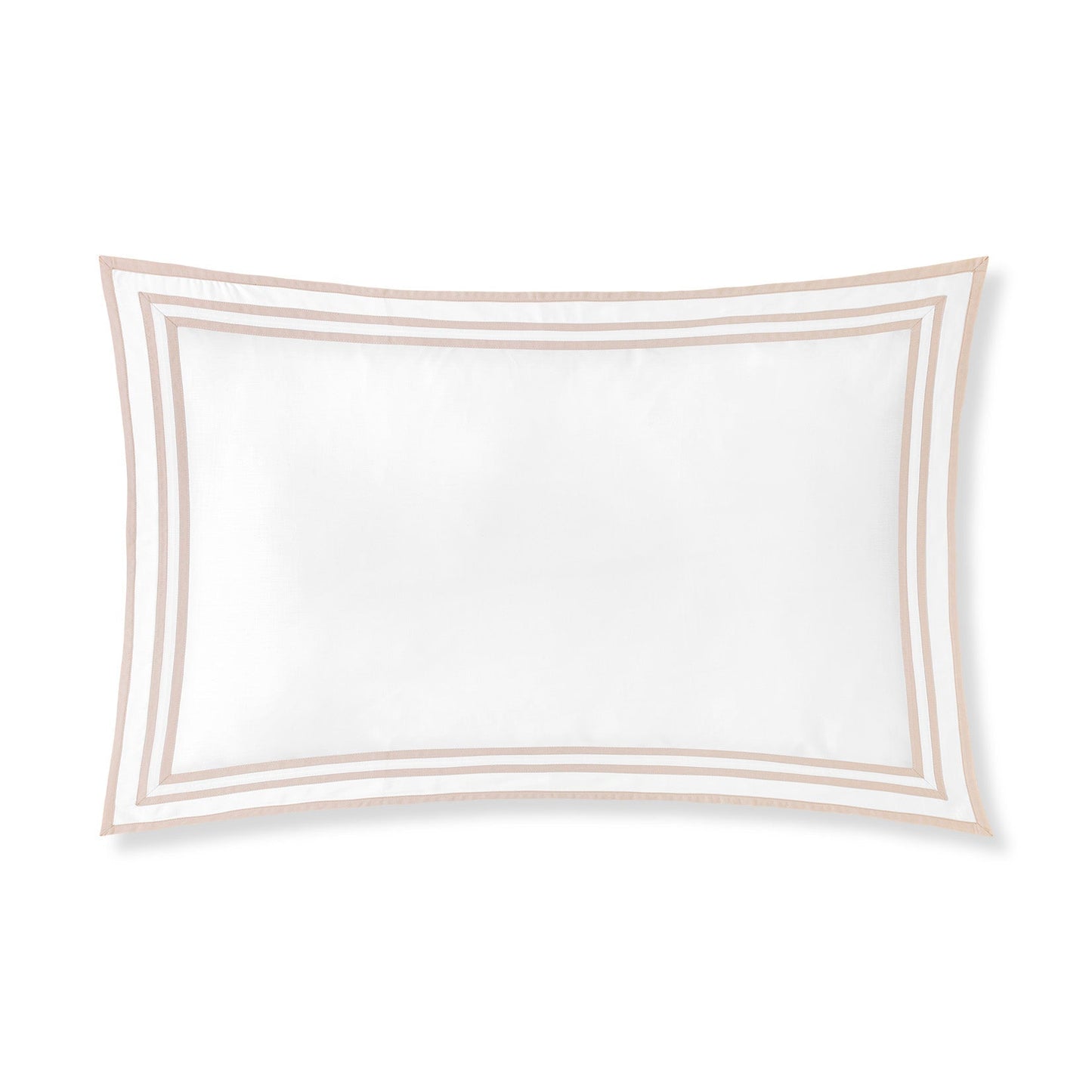 Sonata Pillowcase Pair with flanges and triple ribbon detail