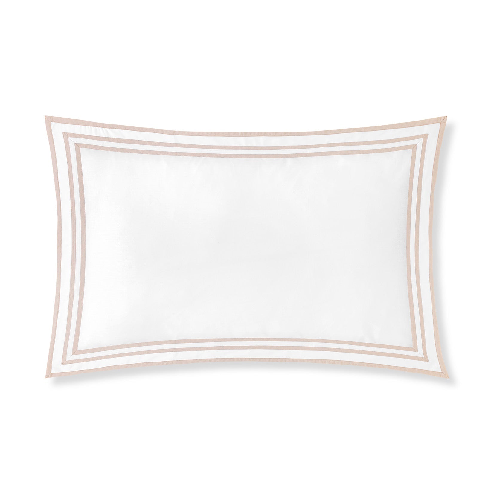 Sonata Pillowcase Pair with flanges and triple ribbon detail