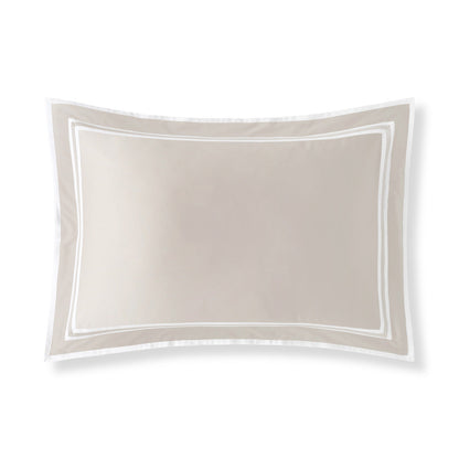 Sonata Pillowcase Pair with flanges and triple ribbon detail