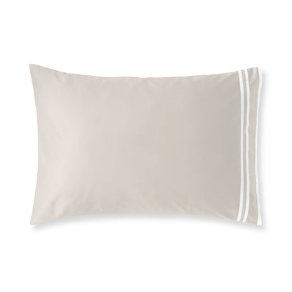 Sonata Sham Pair with triple ribbon detail – elegant cotton design
