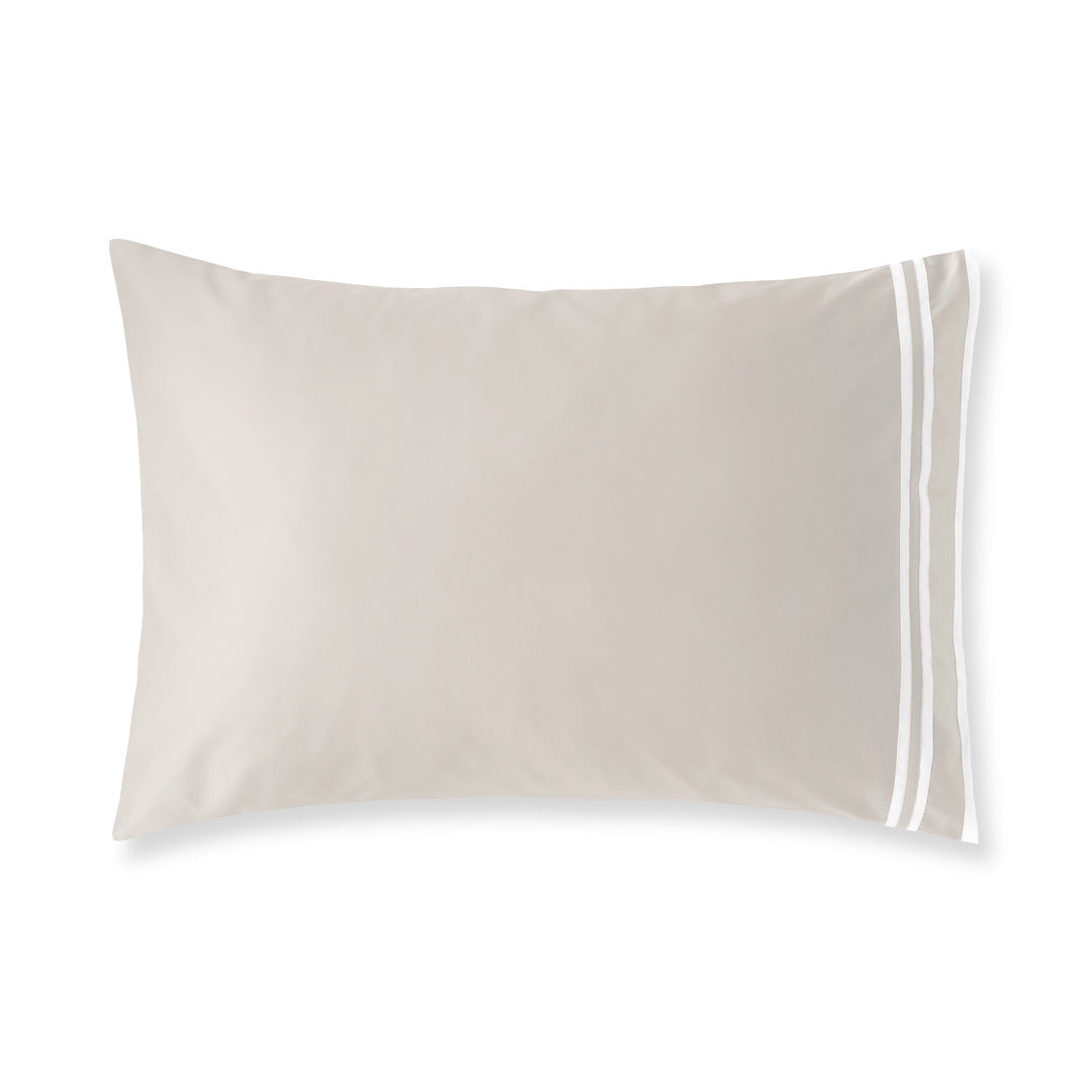 Sonata Sham Pair with triple ribbon detail – elegant cotton design