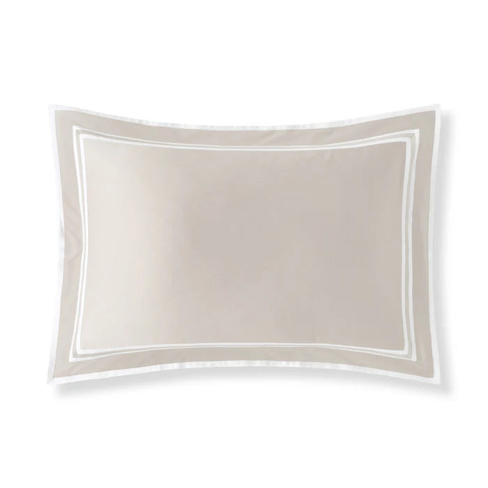 Sonata Sham Pair – Triple Ribbon Elegant Design