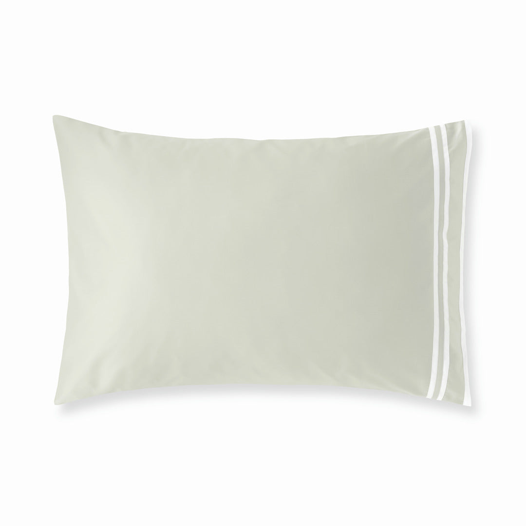 Sonata Sham Pair with triple ribbon detail – elegant cotton design