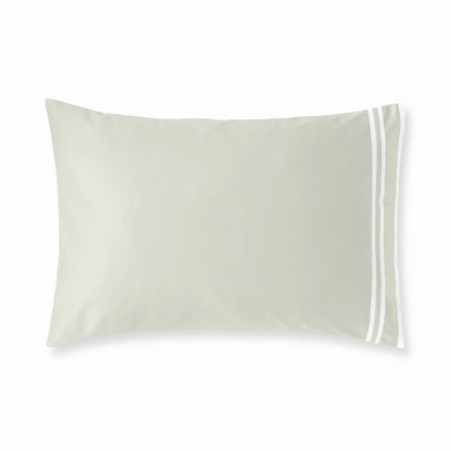 Sonata Sham Pair with triple ribbon detail – elegant cotton design