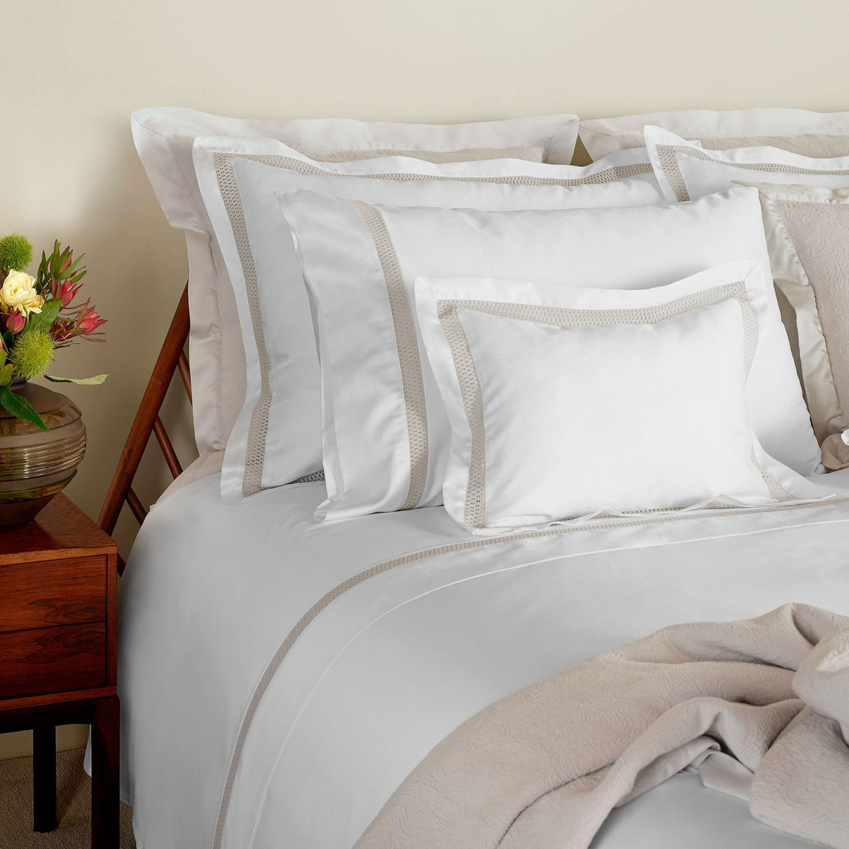 Sonia Cotton Lace Boudoir Sham