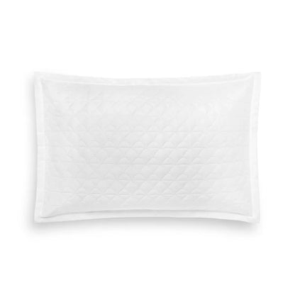 Suave quilted Euro sham in Egyptian cotton with elegant flange