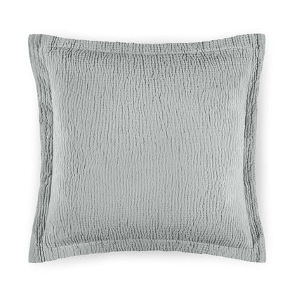 Areia decorative pillow in textured combed cotton matelassé