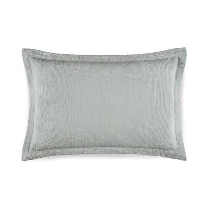 Areia Euro sham in textured combed cotton matelassé weave