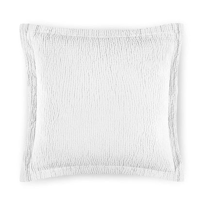 Areia decorative pillow in textured combed cotton matelassé