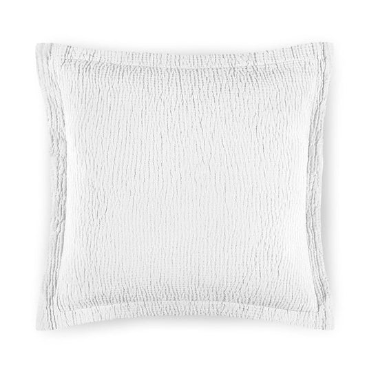 Areia decorative pillow in textured combed cotton matelassé