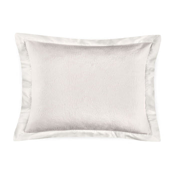 Aura cotton matelassé sham pair with Egyptian cotton border