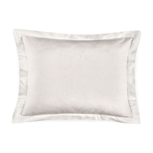Aura cotton matelassé sham pair with Egyptian cotton border