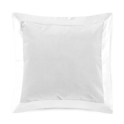 Cirrus decorative pillow in cotton velvet and sateen trim