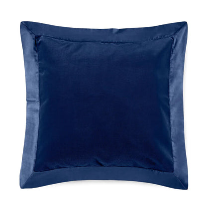 Cirrus decorative pillow in cotton velvet and sateen trim