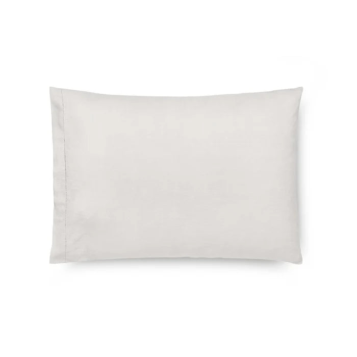 Maia Sham in soft European stonewashed linen with hemstitch