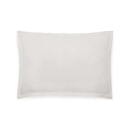 Maia Pillowcase Pair in European stonewashed linen with hemstitch flanges