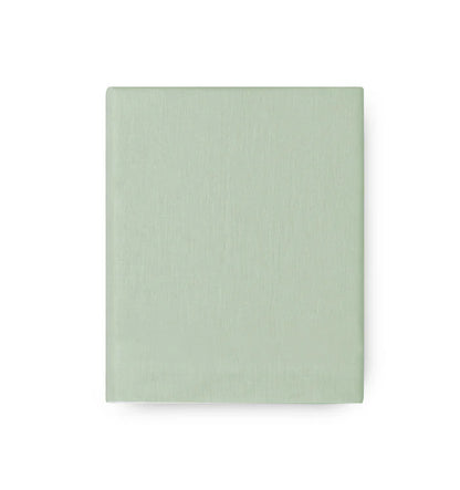 Maia Fitted Sheet in soft European stonewashed linen with elastic fit