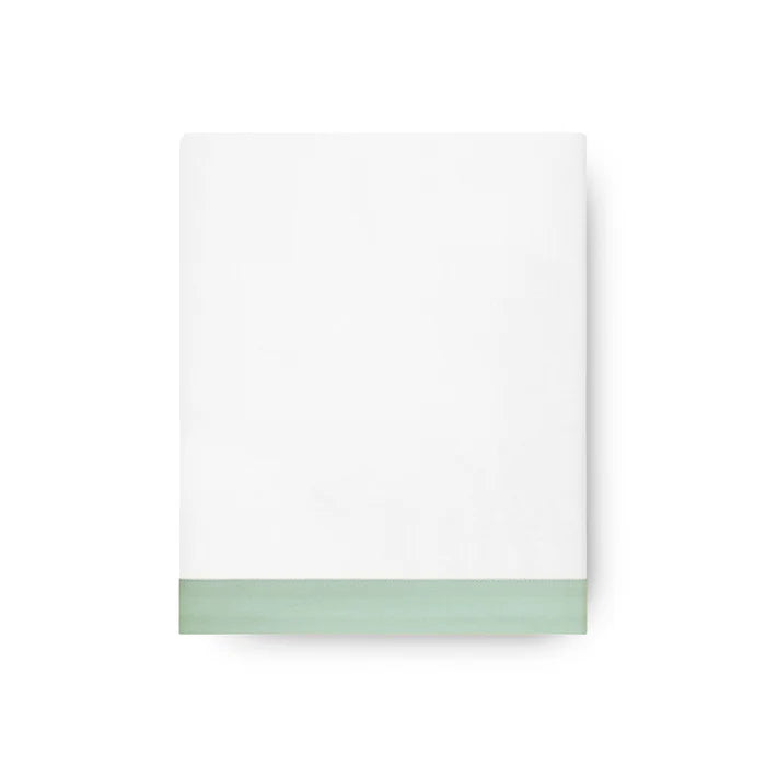 Prado Flat Sheet Set in 430TC Egyptian Cotton with elegant applied border