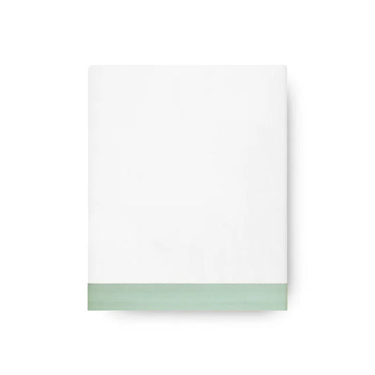 Prado Flat Sheet Set in 430TC Egyptian Cotton with elegant applied border