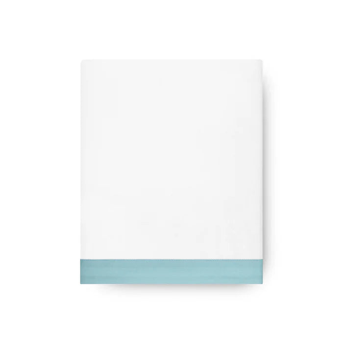 Prado Flat Sheet Set in 430TC Egyptian Cotton with elegant applied border