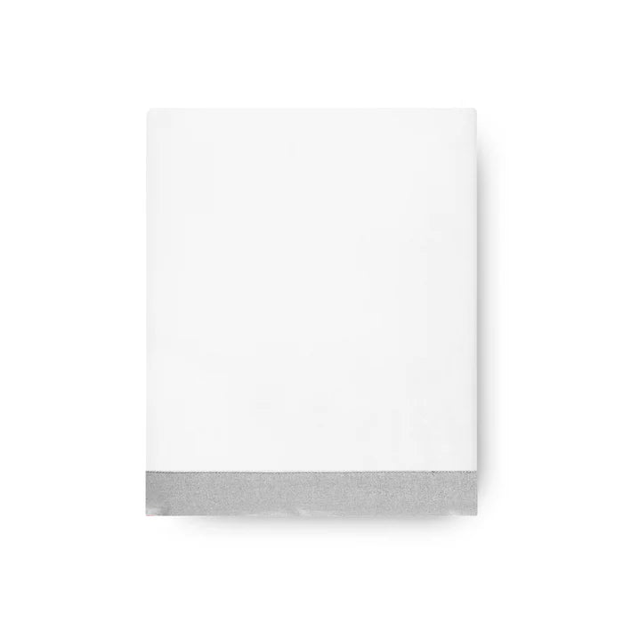 Prado Flat Sheet Set in 430TC Egyptian Cotton with elegant applied border