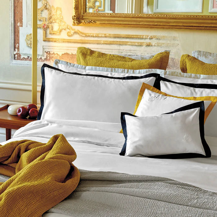 Prado Sham Pair in 430TC Egyptian Cotton with elegant applied border