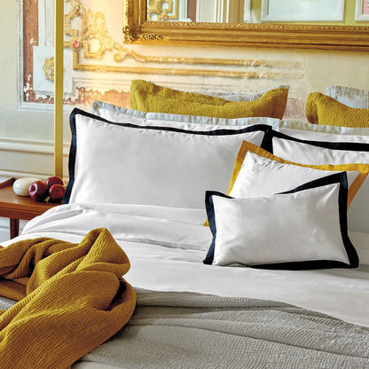 Prado Sham Pair in 430TC Egyptian Cotton with elegant applied border