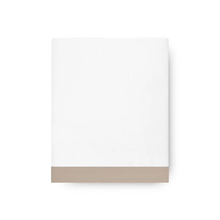 Prado Flat Sheet Set in 430TC Egyptian Cotton with elegant applied border