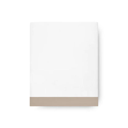 Prado Flat Sheet Set in 430TC Egyptian Cotton with elegant applied border