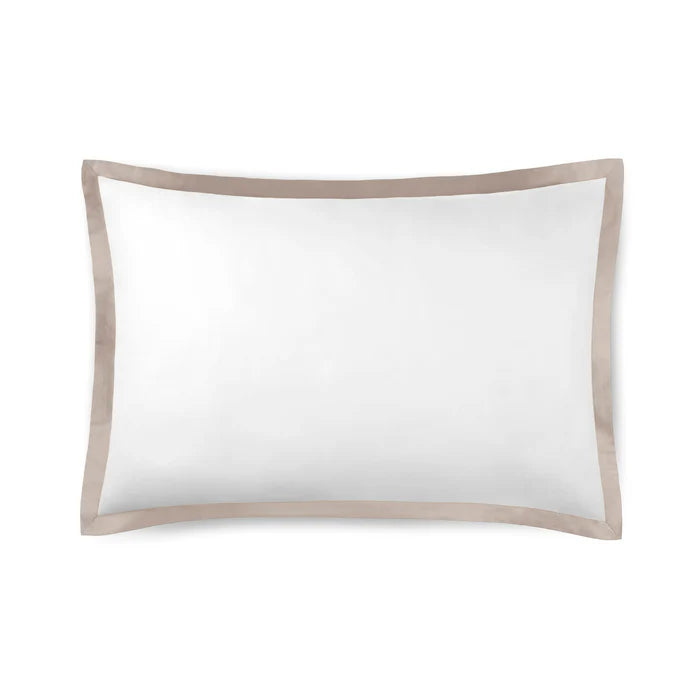 Prado Pillowcase Pair in 430TC Egyptian Cotton with elegant flange borders