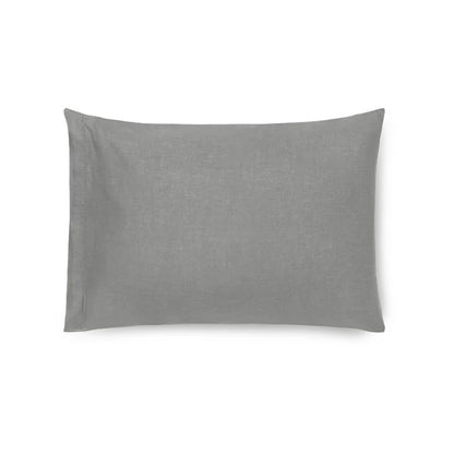 Maia Sham in soft European stonewashed linen with hemstitch